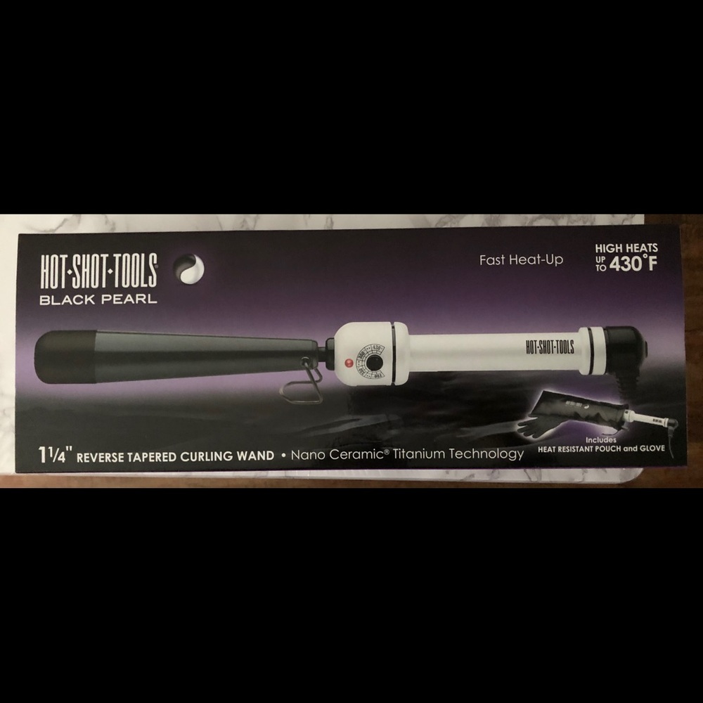 NIB Hot Shot Tools Reverse Tapered Curling Wand